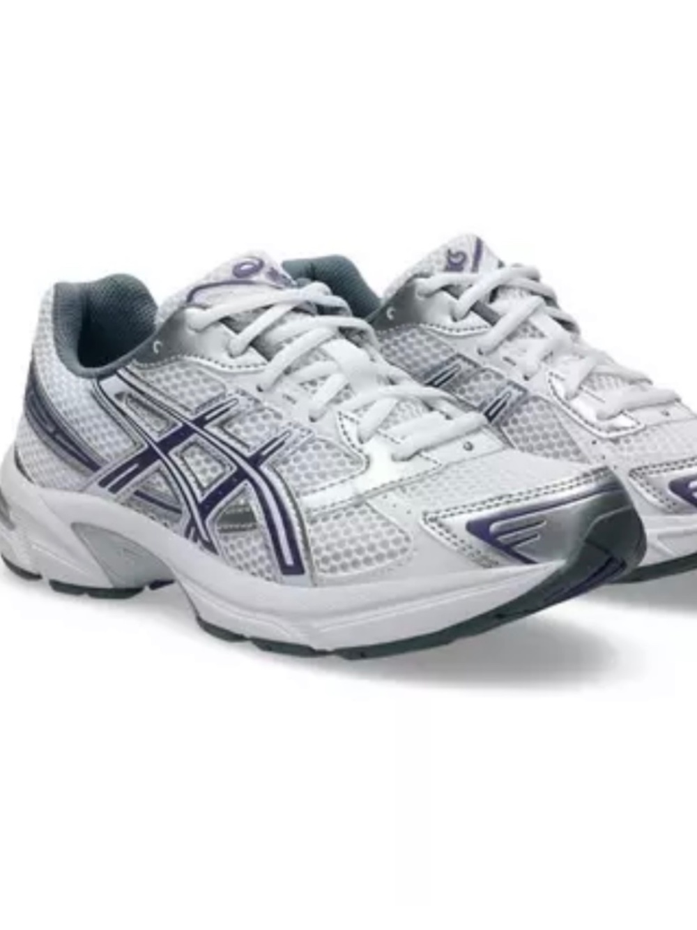 ASICS Gel 1130 Women's Athletic Shoes White Purple Silver, Size 8